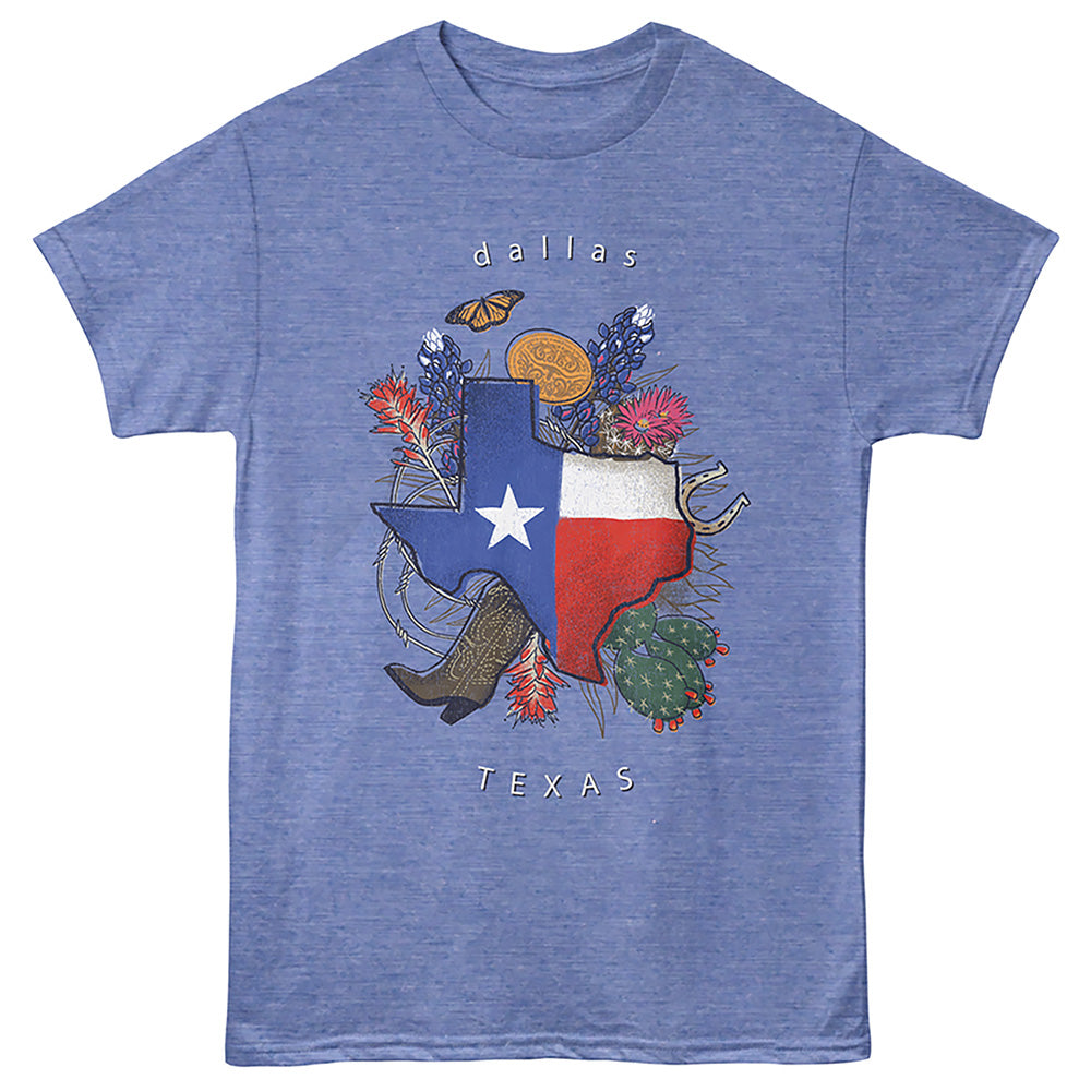 Lantern Press T-Shirt - Dallas Icons