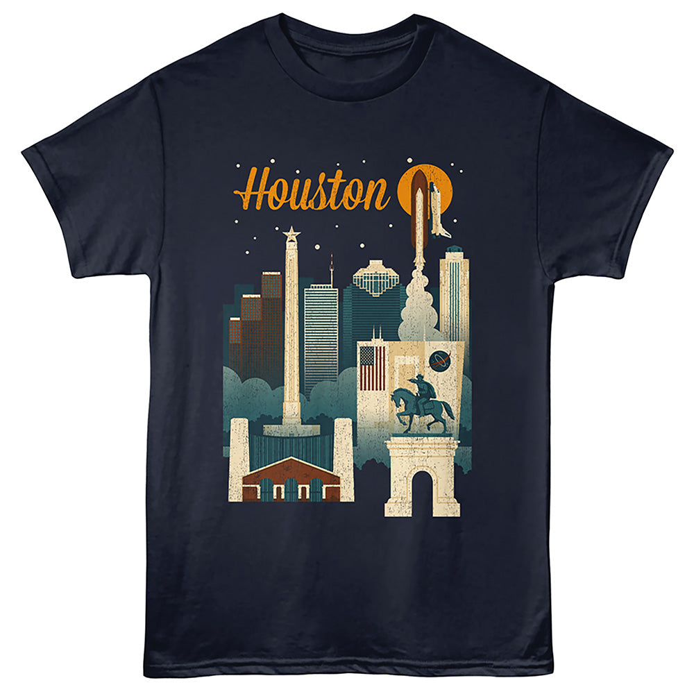 Lantern Press T-Shirt - Houston City