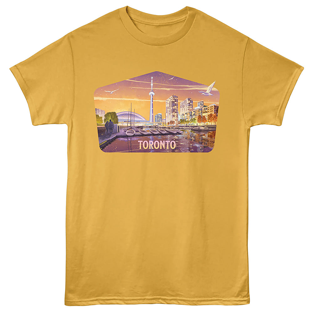 Lantern Press T-Shirt - Toronto City Shape
