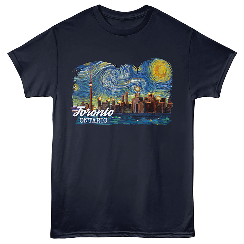 Lantern Press T-Shirt - Toronto Starry Night