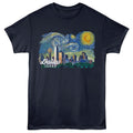 Lantern Press T-Shirt - Dallas Starry Night