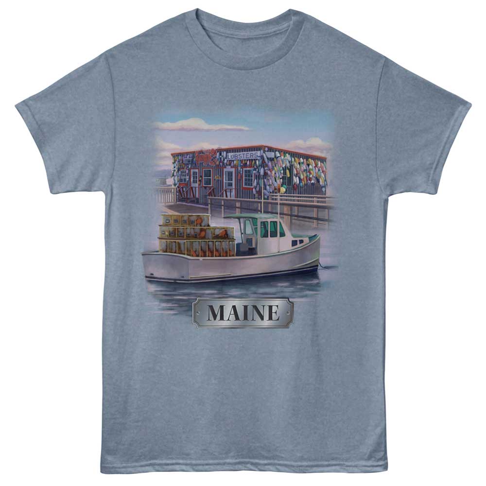 Lantern Press T-Shirt - Maine Lobster Shack