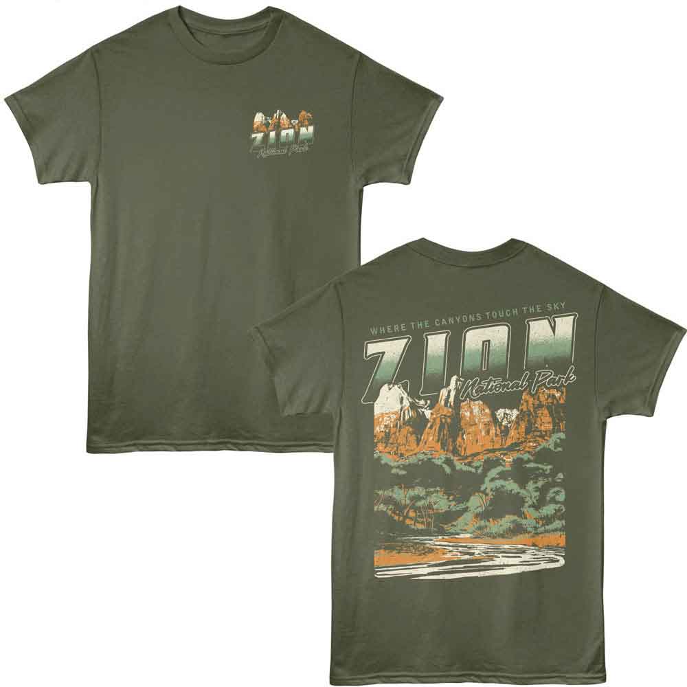 Lantern Press T-Shirt - Canyons Touch Sky