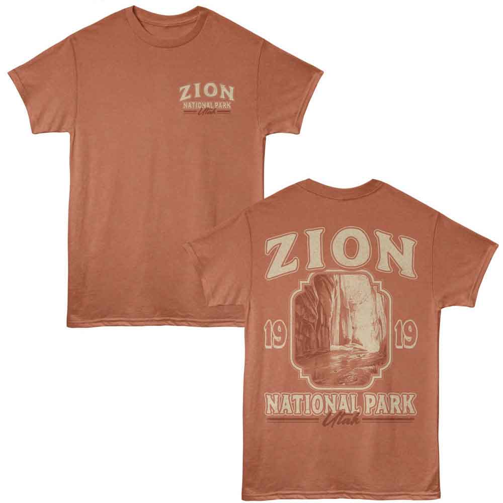 Lantern Press T-Shirt - Zion Utah 1919