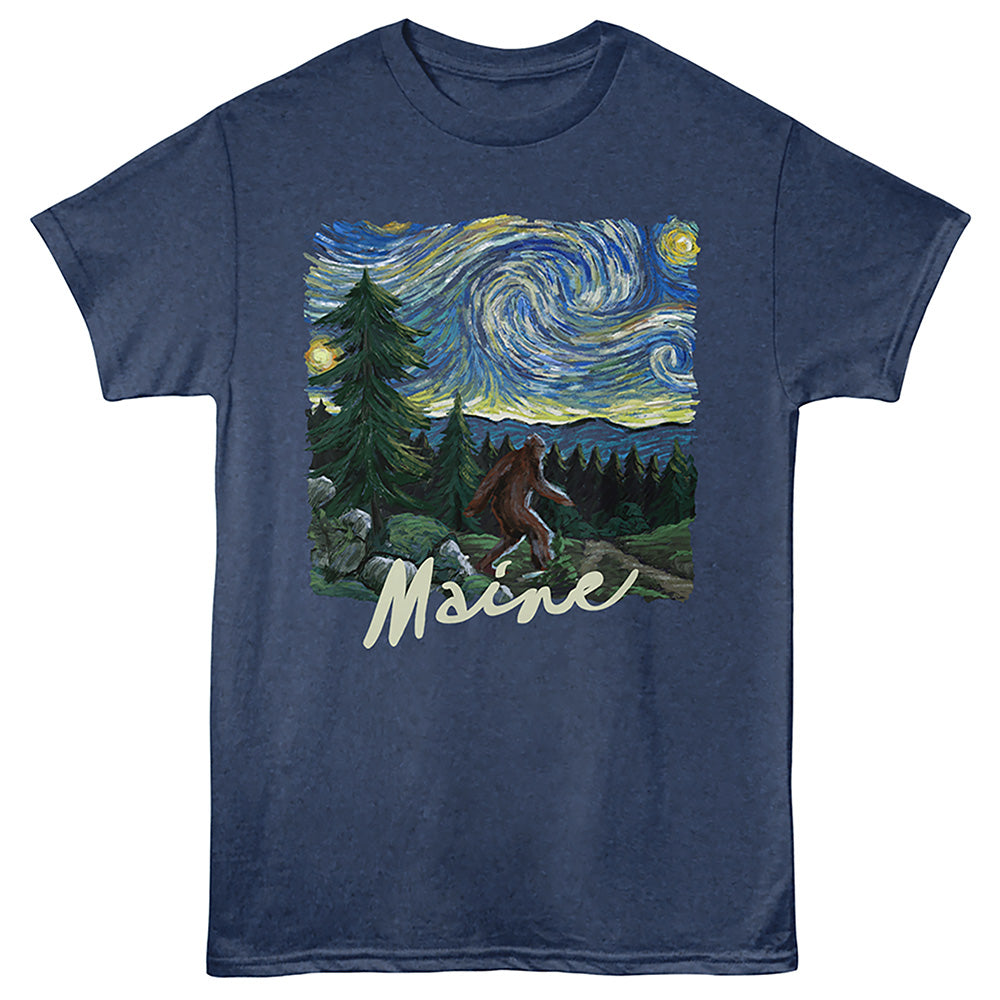 Lantern Press T-Shirt - Maine Bigfoot
