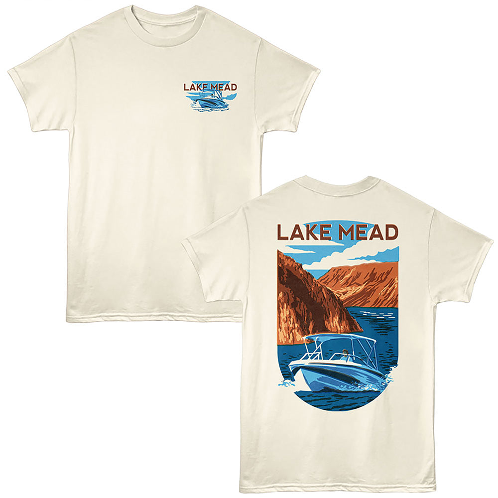 Lantern Press T-Shirt - Boating Lake Mead