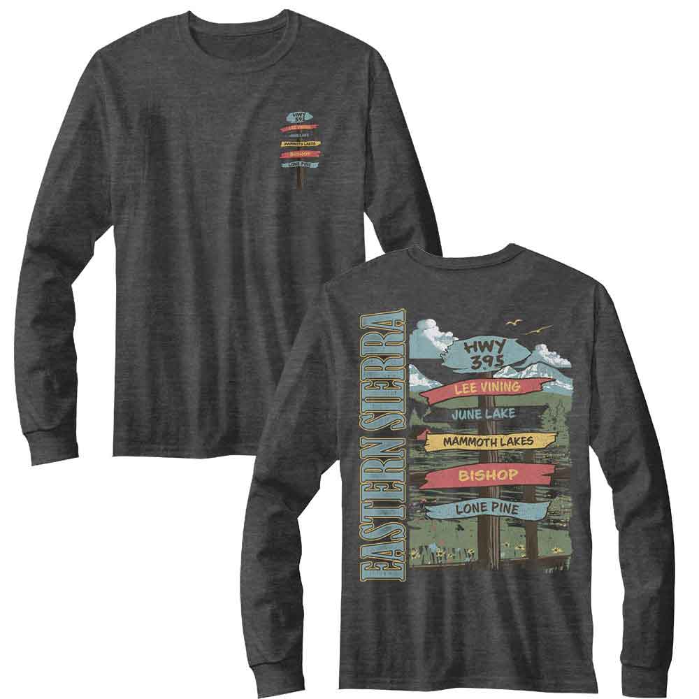 Lantern Press Long Sleeve T-Shirt - Eastern Sierra Sign