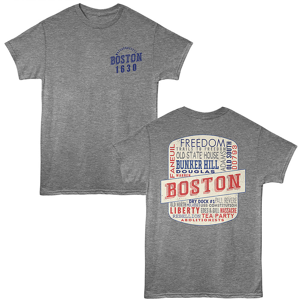 Lantern Press T-Shirt - Boston History 2