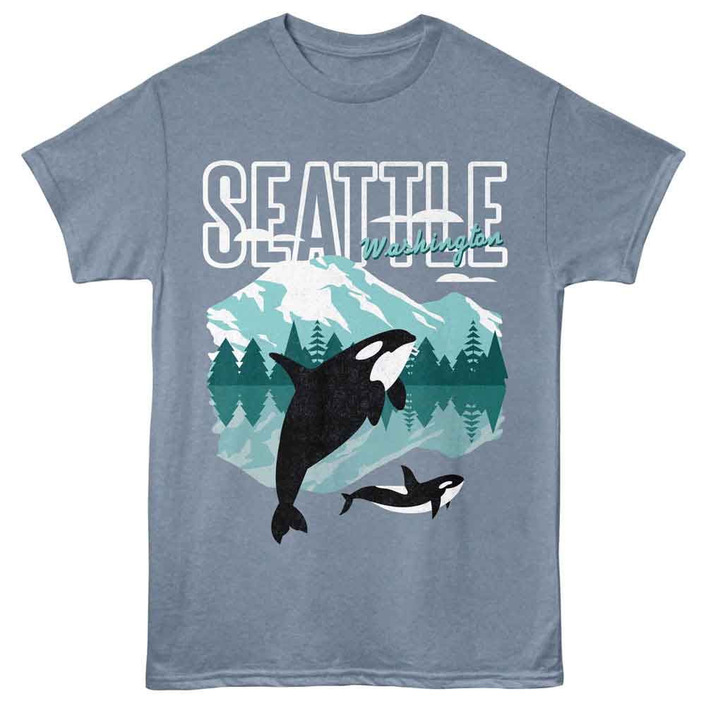 Lantern Press T-Shirt - Seattle