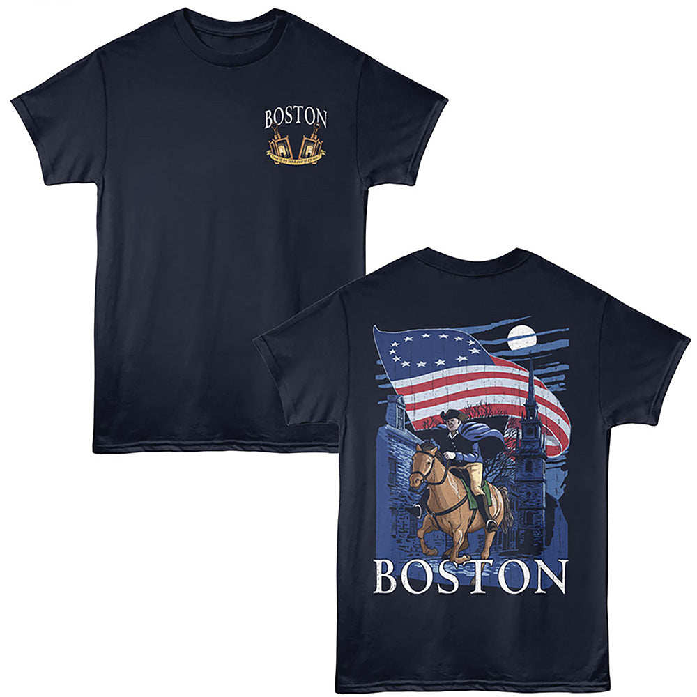 Lantern Press T-Shirt - Boston Revere Ride