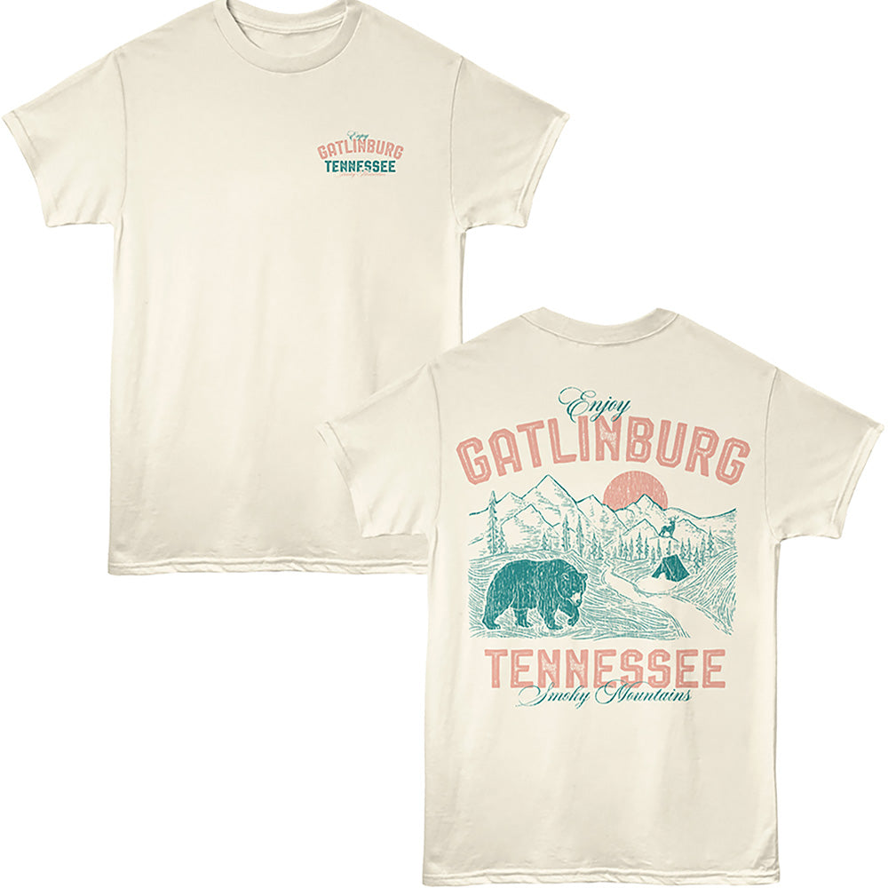 Lantern Press T-Shirt - Enjoy Gatlinburg