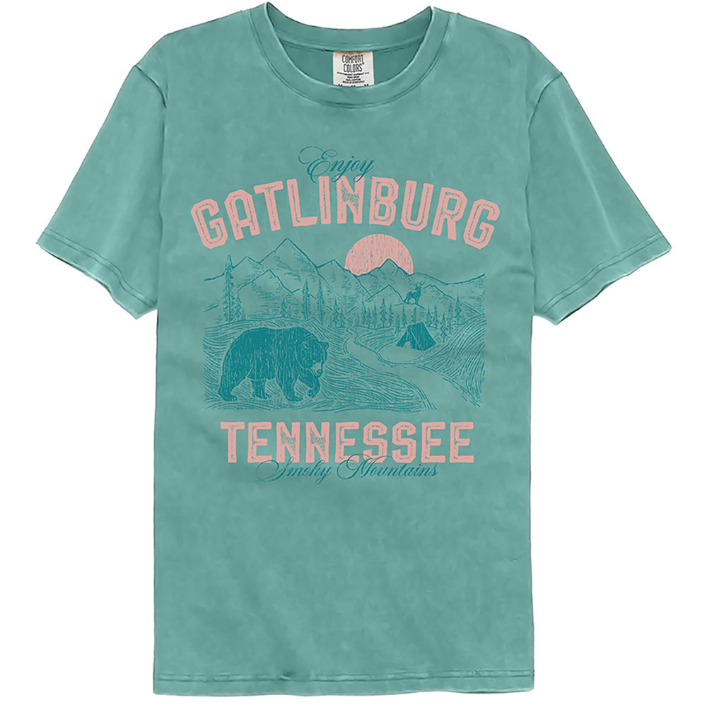 Lantern Press Comfort Colors T-Shirt - Enjoy Gatlinburg