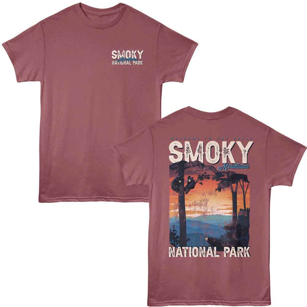 Lantern Press T-Shirt - Welcome Smoky Mnts