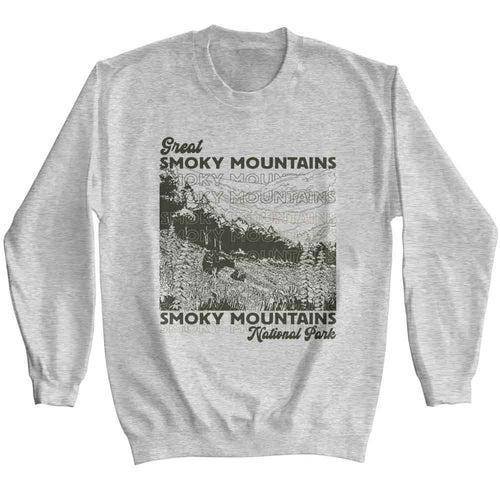 Lantern Press Long Sleeve Sweatshirt - Smoky Mountains Repeat