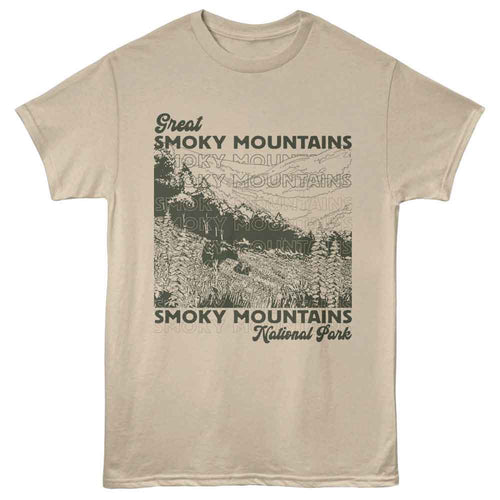 Lantern Press T-Shirt - Smoky Mountains Repeat