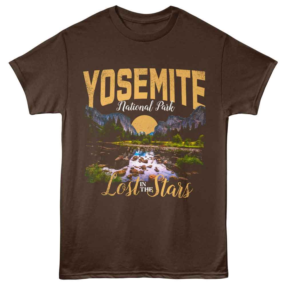 Lantern Press T-Shirt - Yosemite Lost In Stars