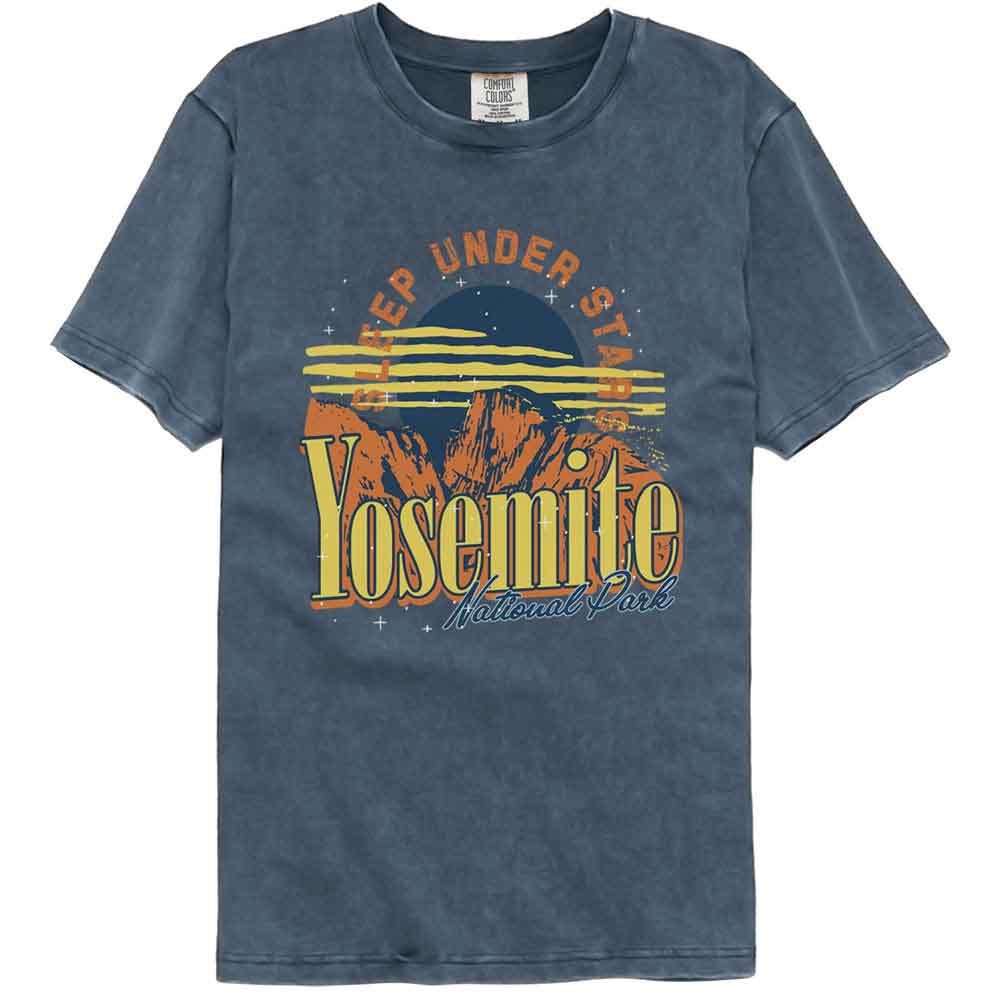 Lantern Press Comfort Colors T-Shirt - Yosemite Sleep Under Stars