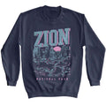 Lantern Press Long Sleeve Sweatshirt - Zion Rock Formations