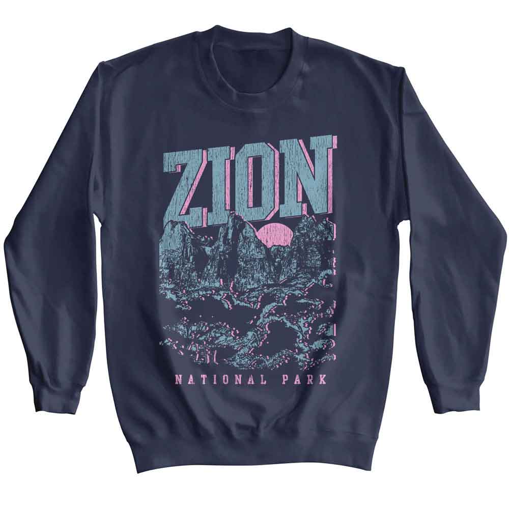 Lantern Press Long Sleeve Sweatshirt - Zion Rock Formations