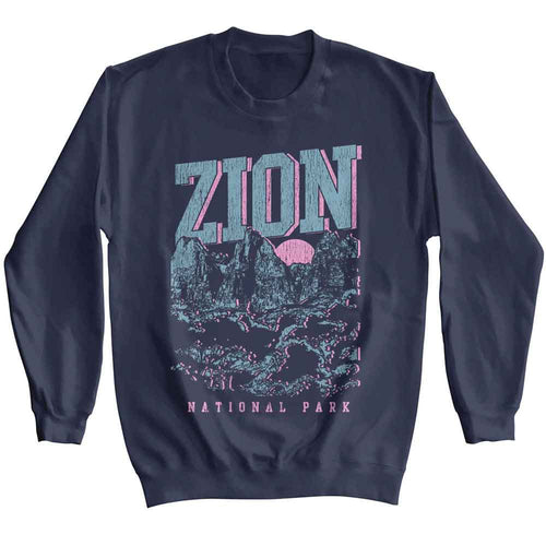 Lantern Press Long Sleeve Sweatshirt - Zion Rock Formations