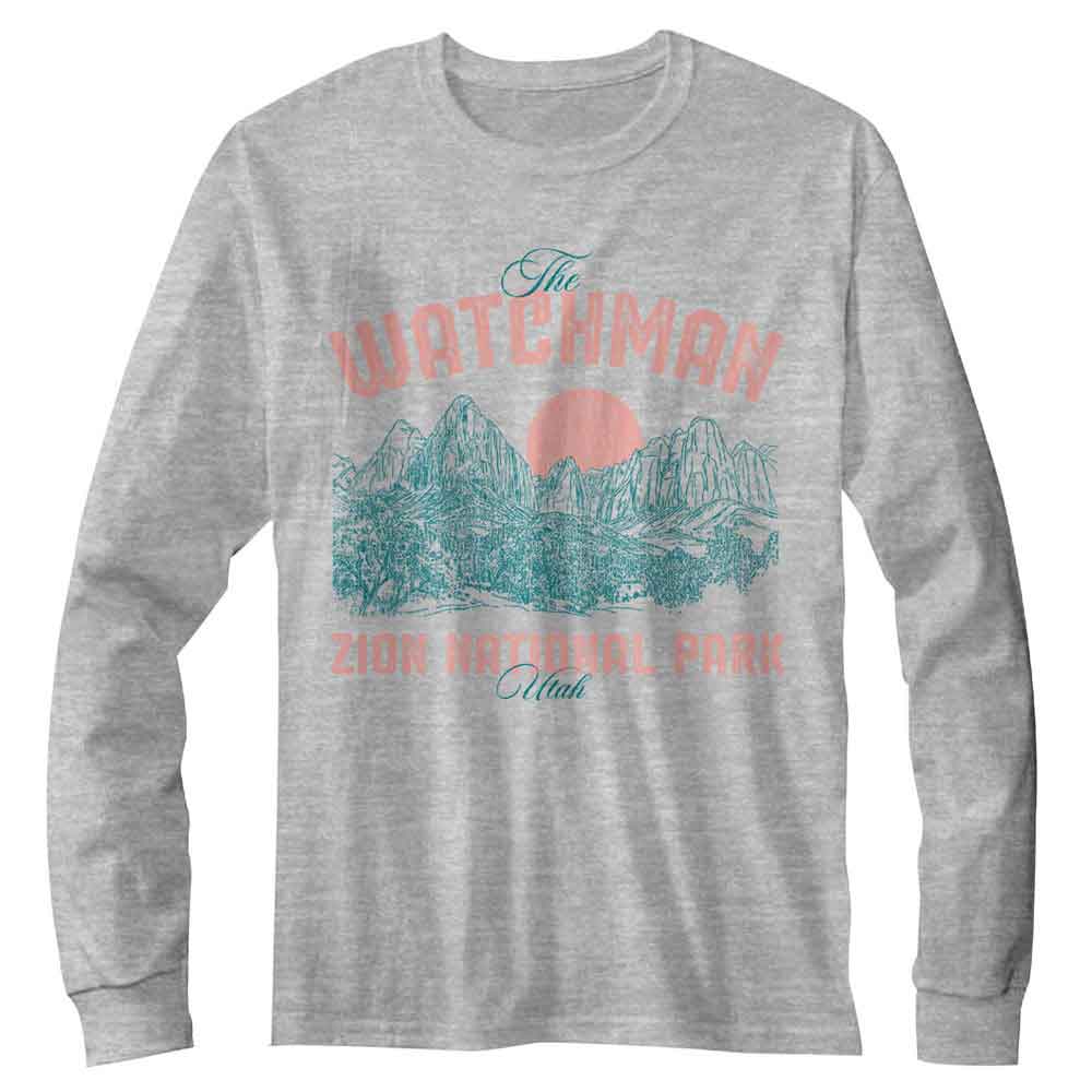 Lantern Press Long Sleeve T-Shirt - Watchman Landscape