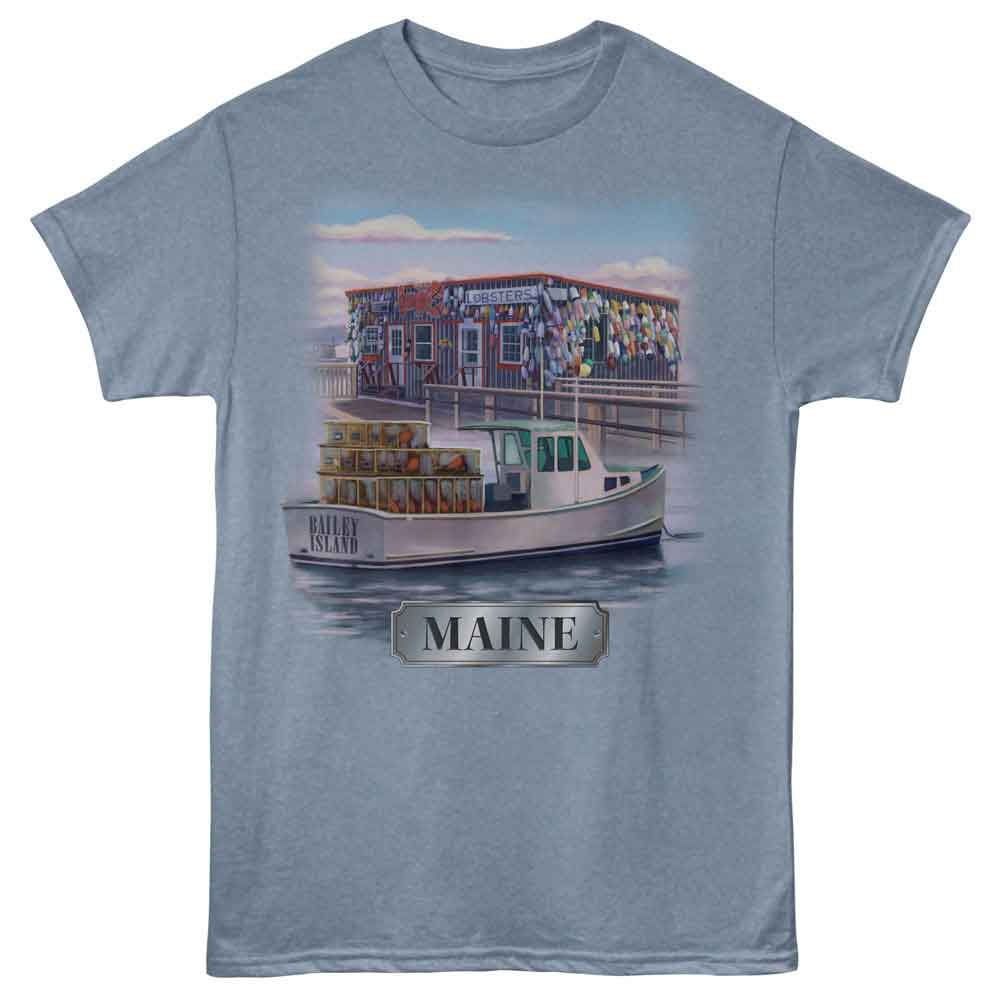 Lantern Press T-Shirt - Bailey Island