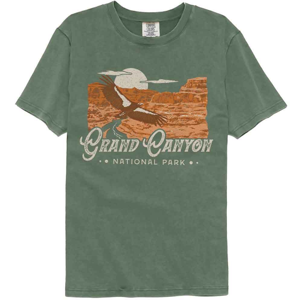 Lantern Press Comfort Colors T-Shirt - Grand Canyon Bird
