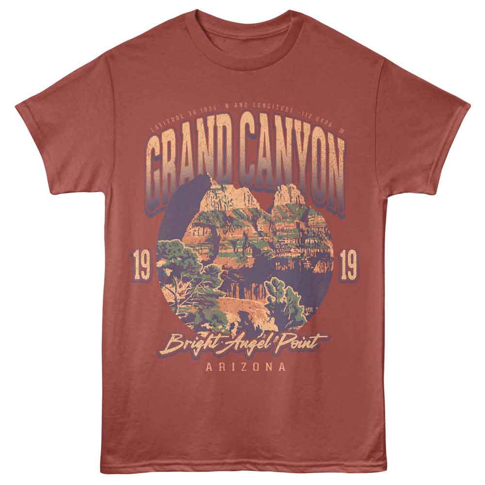 Lantern Press T-Shirt - Bright Angel Point