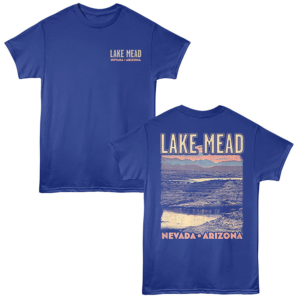 Lantern Press T-Shirt - Pastel Lake Mead