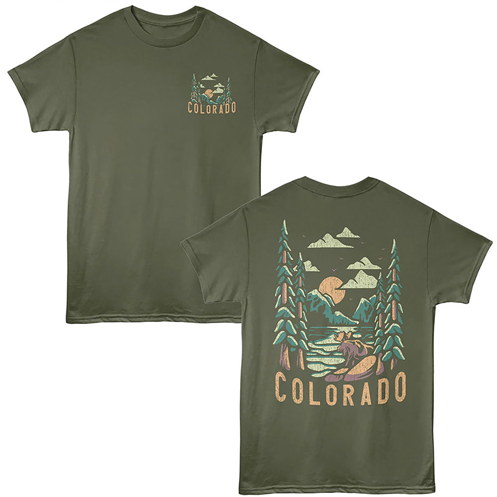 Lantern Press T-Shirt - Colorado Lake