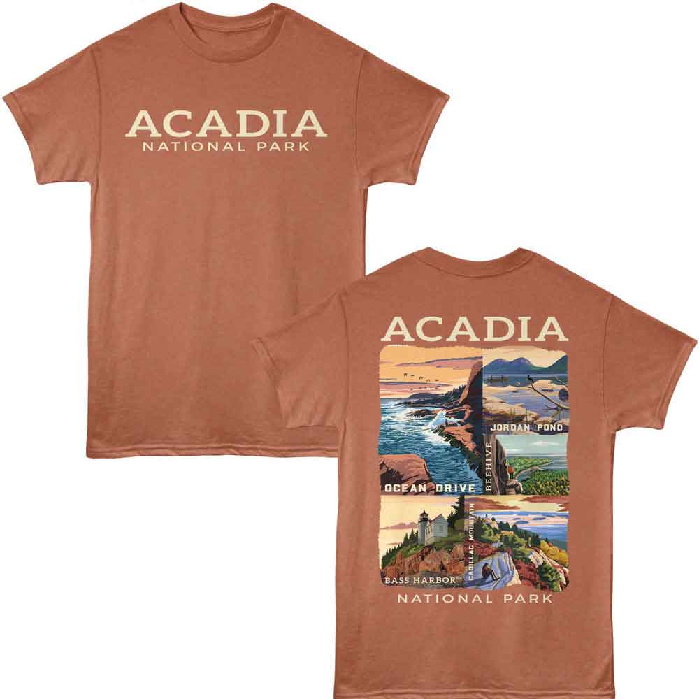 Lantern Press T-Shirt - Acadia Locations