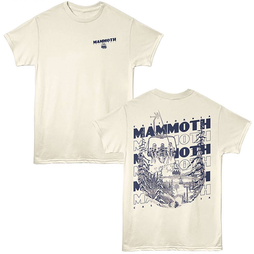 Lantern Press T-Shirt - Mammoth Ski Lift