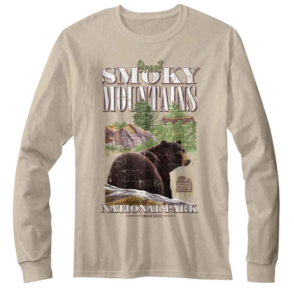 Lantern Press Npca Long Sleeve T-Shirt - Smoky Mountain Bear