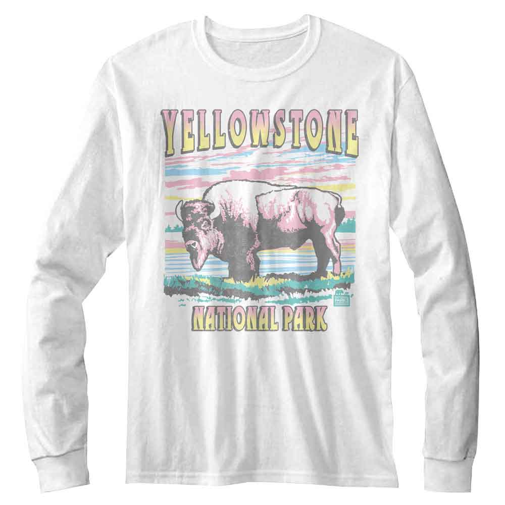 Lantern Press Npca Long Sleeve T-Shirt - Pastel Buffalo