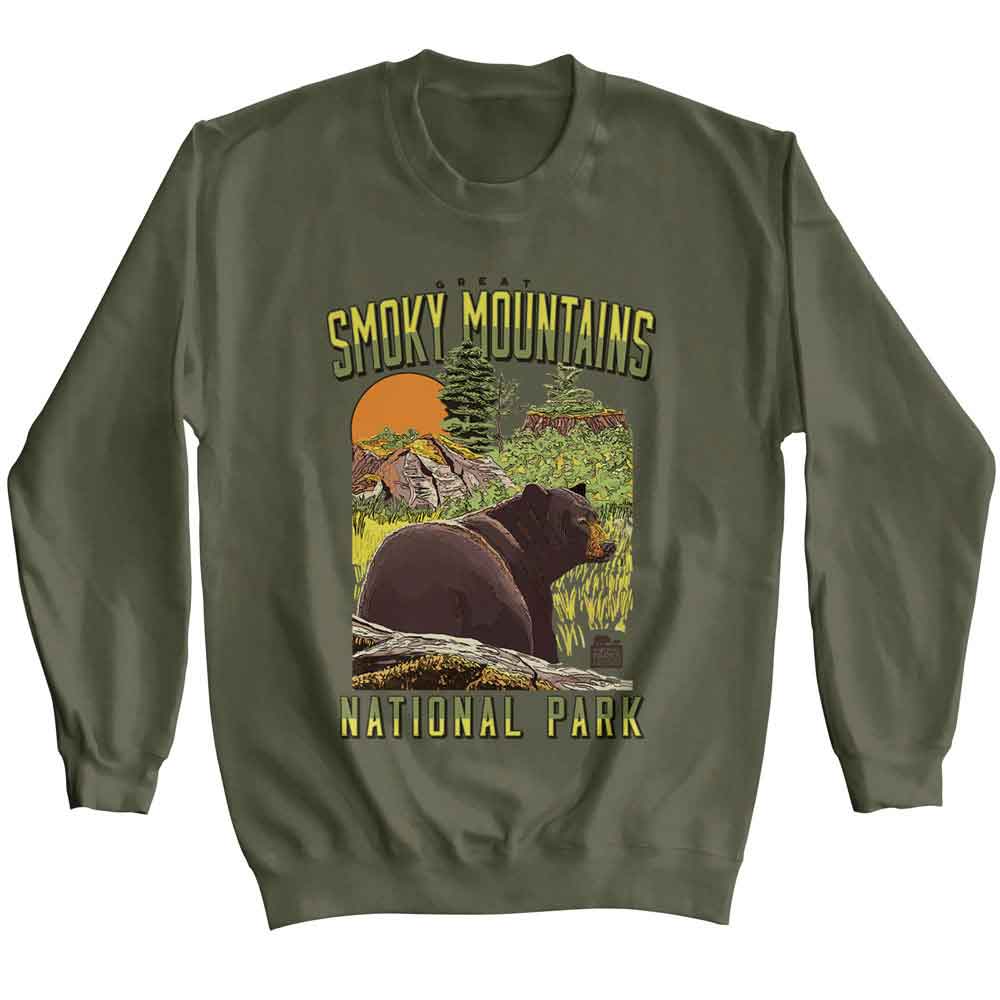 Lantern Press Npca Long Sleeve Sweatshirt - Bear Landscape