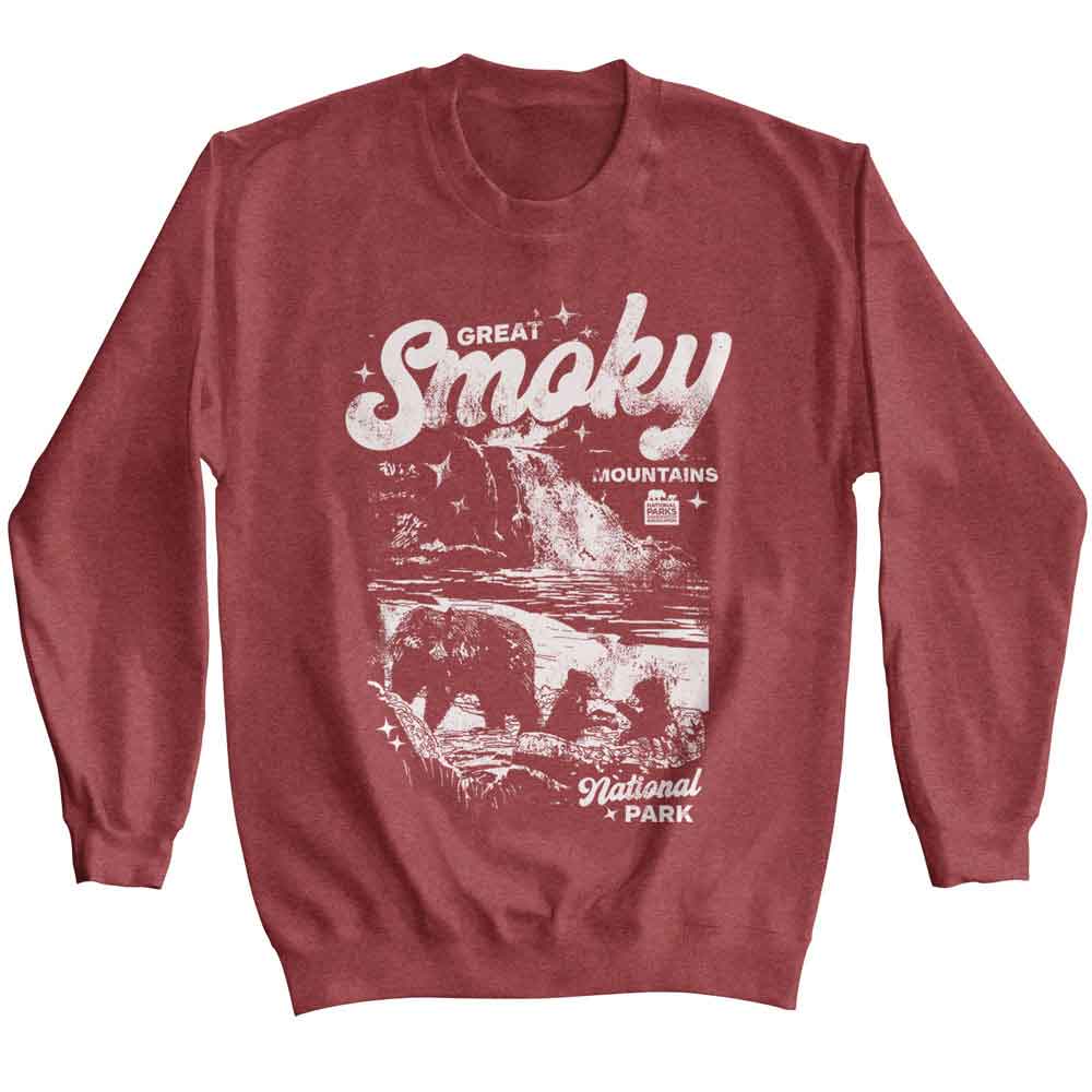 Lantern Press Npca Long Sleeve Sweatshirt - Bear Cubs Waterfall