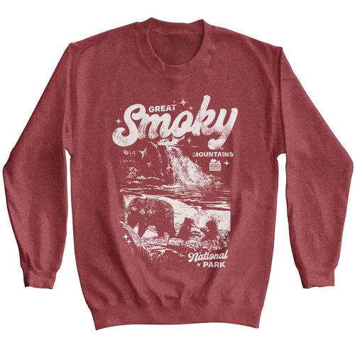 Lantern Press Npca Long Sleeve Sweatshirt - Bear Cubs Waterfall