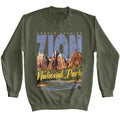 Lantern Press Npca Long Sleeve Sweatshirt - Zion Back Mountain