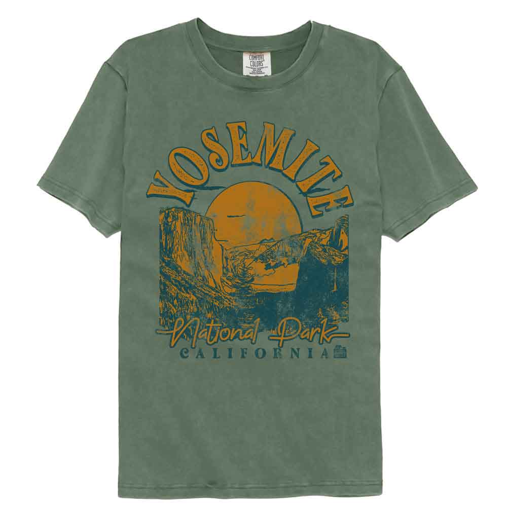 Lantern Press Npca Comfort Colors T-Shirt - Yosemite Sunrise