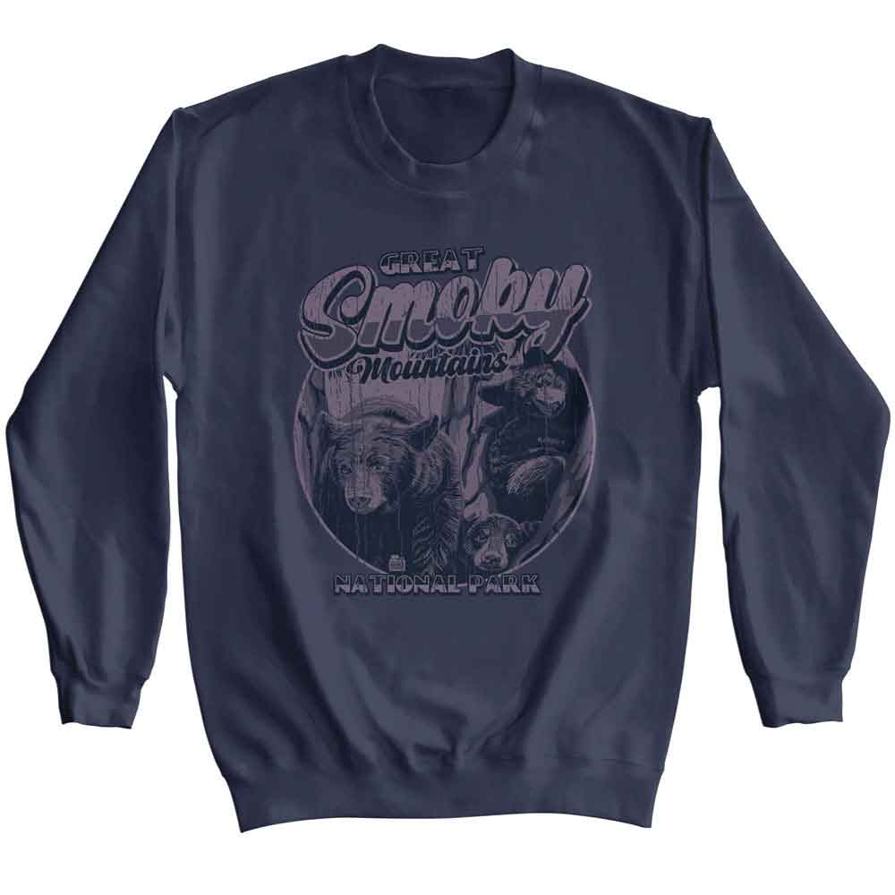 Lantern Press Npca Long Sleeve Sweatshirt - Smoky Mountain Bears