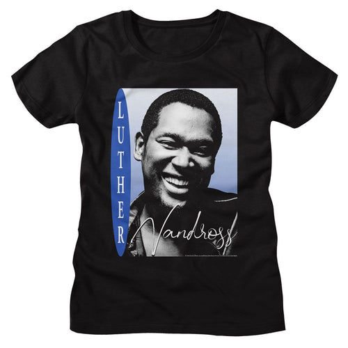 Luther Vandross Ladies T-Shirt - Smiling Photo