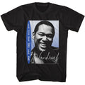 Black Luther Vandross t-shirt featuring Luther Vandross Smiling Photo design