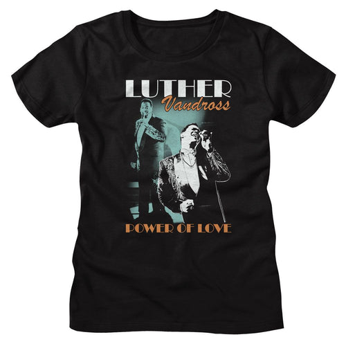 Luther Vandross Ladies T-Shirt - Singing On Stage