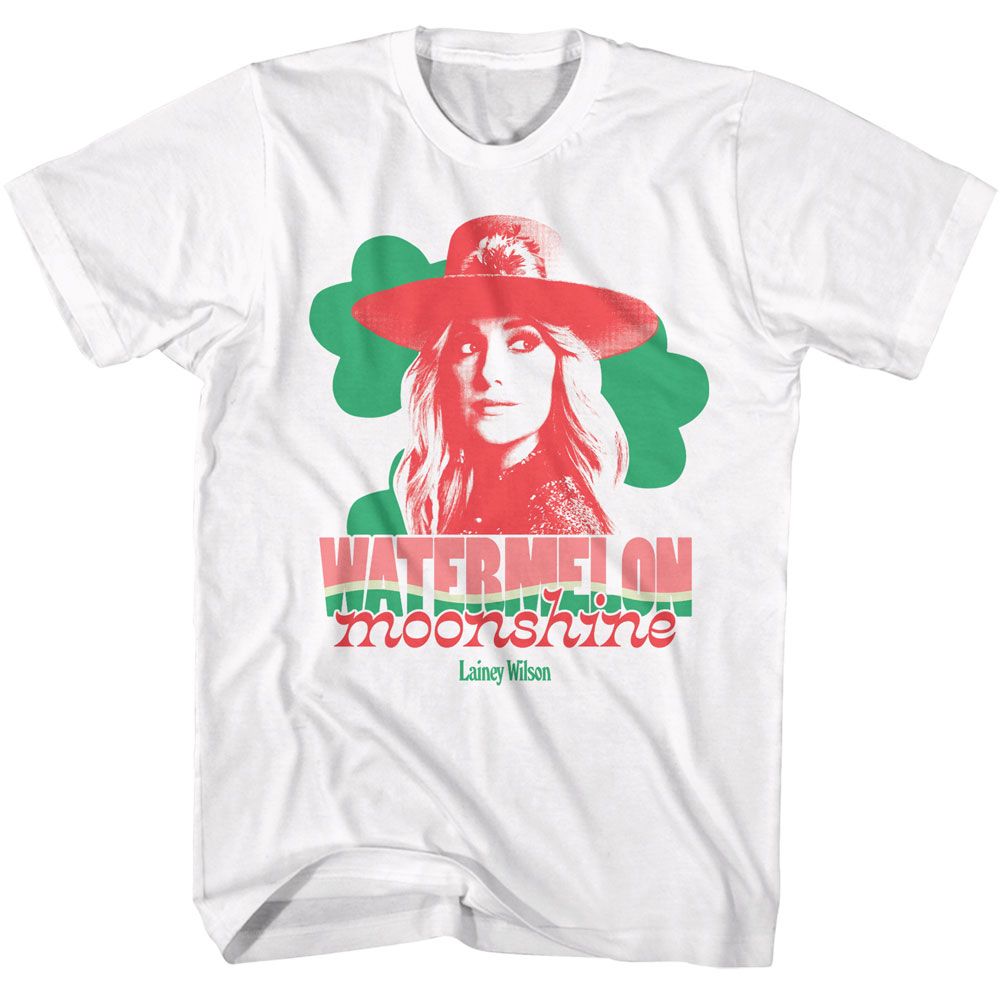 White Lainey Wilson t-shirt featuring Lainey Wilson Watermelon Moonshine design