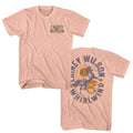 Peach Lainey Wilson t-shirt featuring Lainey Wilson Whirlwind Horse design (front and back)