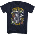Navy Lainey Wilson t-shirt featuring Lainey Wilson Whirlwind Wheat And Leaves design