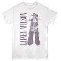 White Lainey Wilson t-shirt featuring Lainey Wilson Cowgirl Outfit design