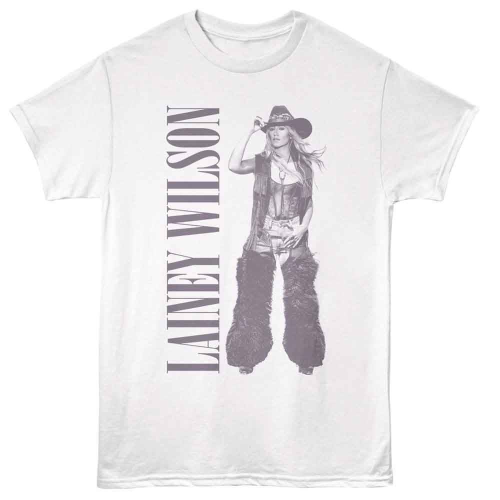 White Lainey Wilson t-shirt featuring Lainey Wilson Cowgirl Outfit design