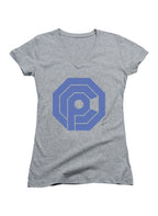 Gray Logo No Text Juniors V-Neck T-Shirt