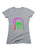 Gray Lou's Tavern Logo Juniors V-Neck T-Shirt